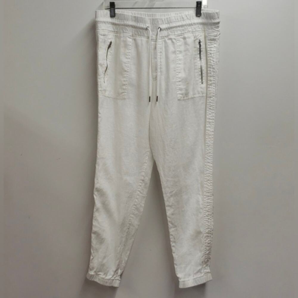 Athleta Cabo Linen Jogger Women's Size 14 Travel Casual Minimalist Coastal